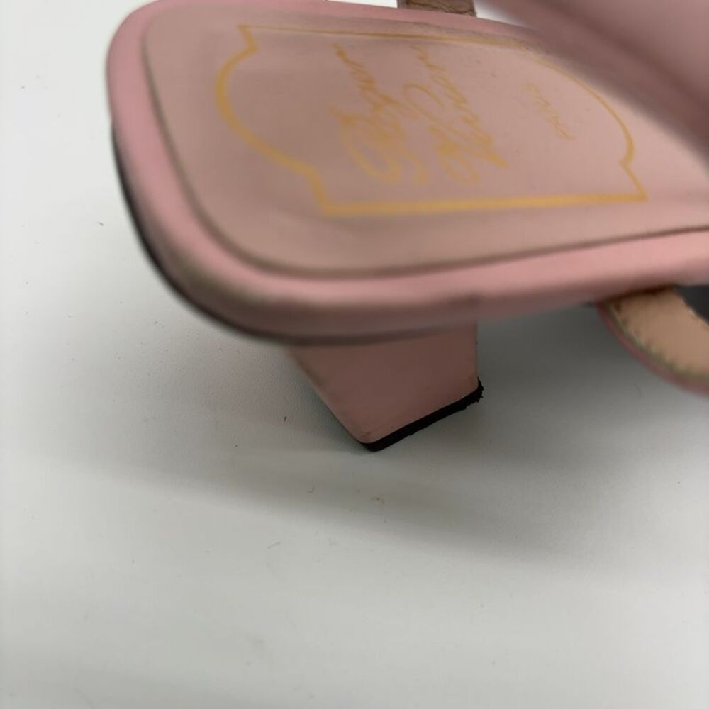 Roger Vivier Roger Vivier T-strap Chip Sandals in light pink - Picture 4 of 6